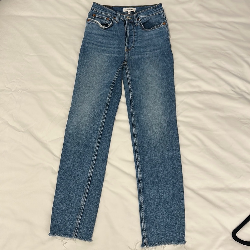RE/DONE 90s high rise ankle crop Jean